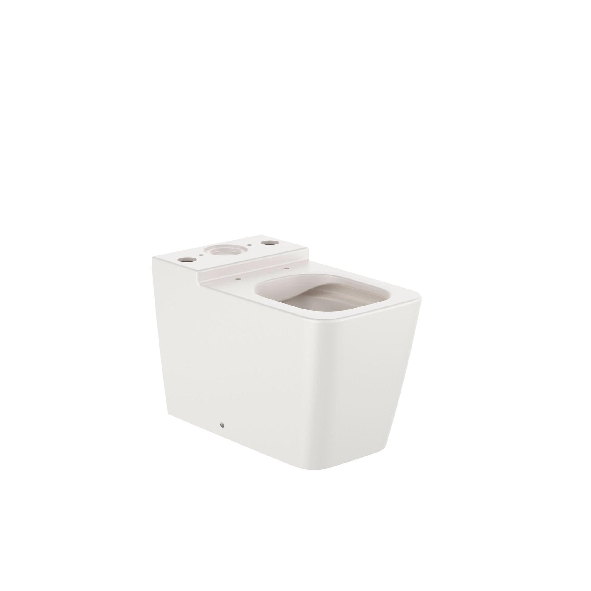 Roca - Taza Inspira Square Rimless adosada a pared con salida dual para inodoro de tanque bajo - BricoandPool