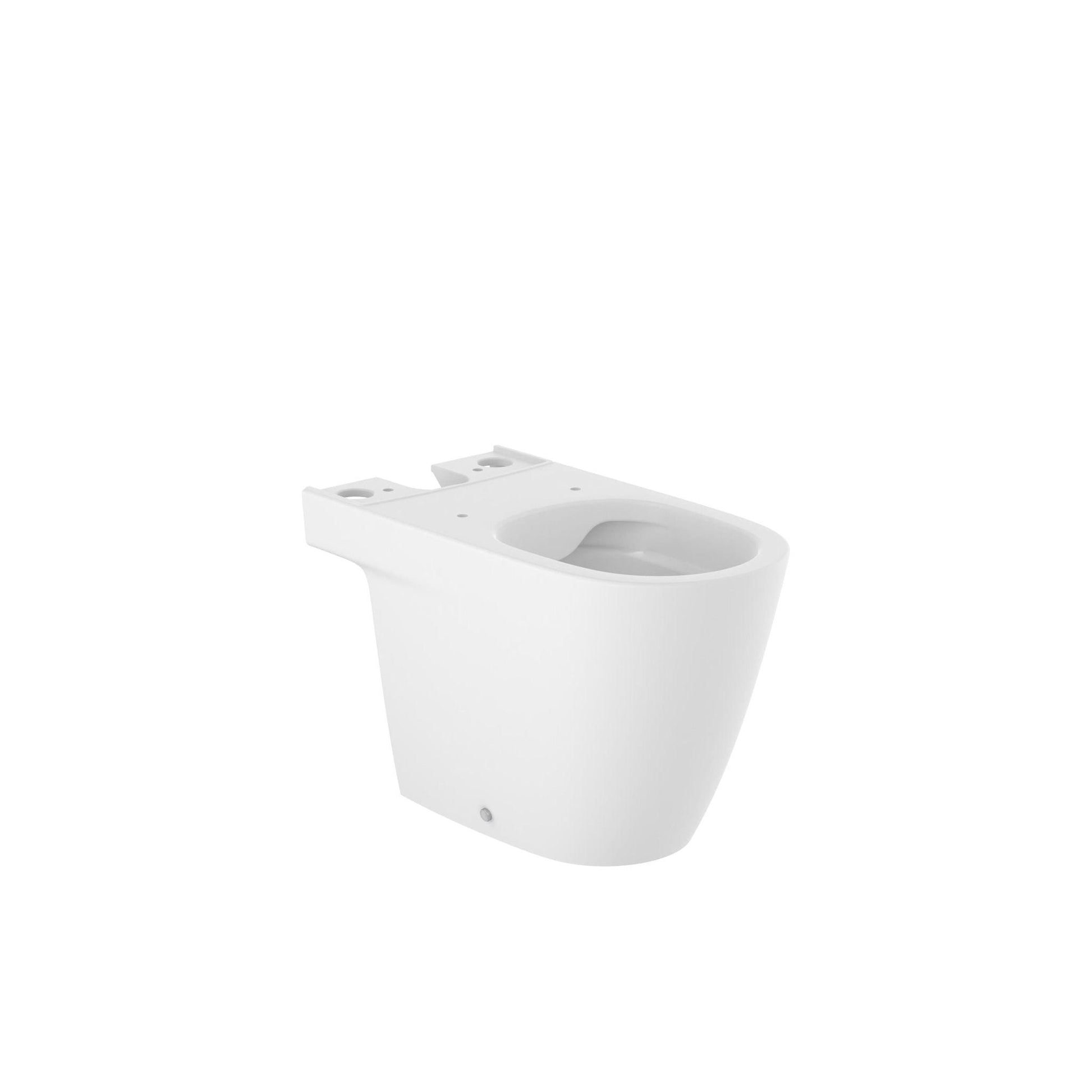 Roca - Taza Rimless con salida dual para inodoro de tanque bajo blanco mate - BricoandPool