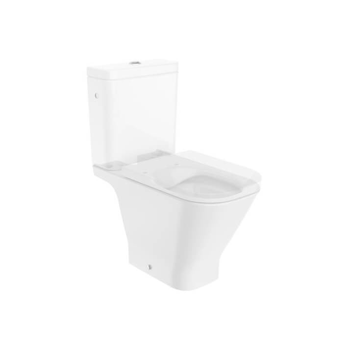 Roca - The Gap compacto taza baja rimless blanco - BricoandPool
