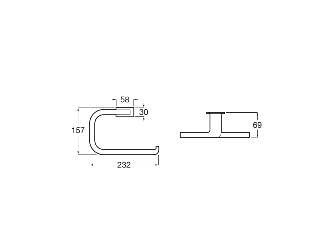 Roca - Toallero de anilla Record Cromado A817662001 - BricoandPool