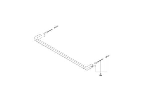 Roca - Toallero de lavabo Tempo 600 mm Cromado A817030001 - BricoandPool