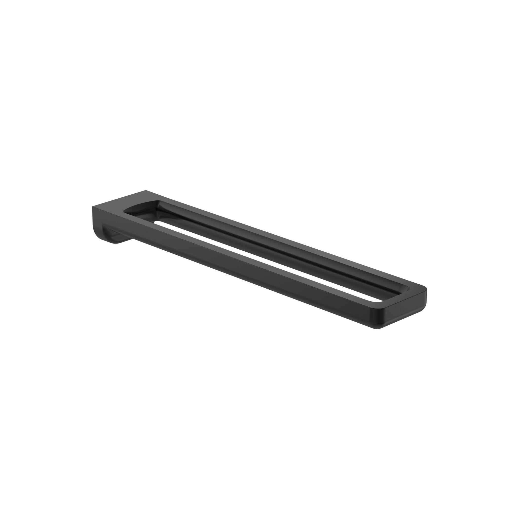 Roca - Toallero doble TEMPO 80 x 420 x 46 mm Negro Titanio Cepillado A817031NM0 - BricoandPool