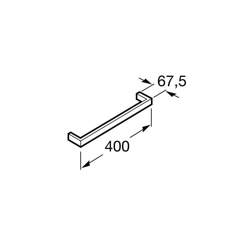 Roca - Toallero lavabo 400mm Nuova A816526001* - BricoandPool
