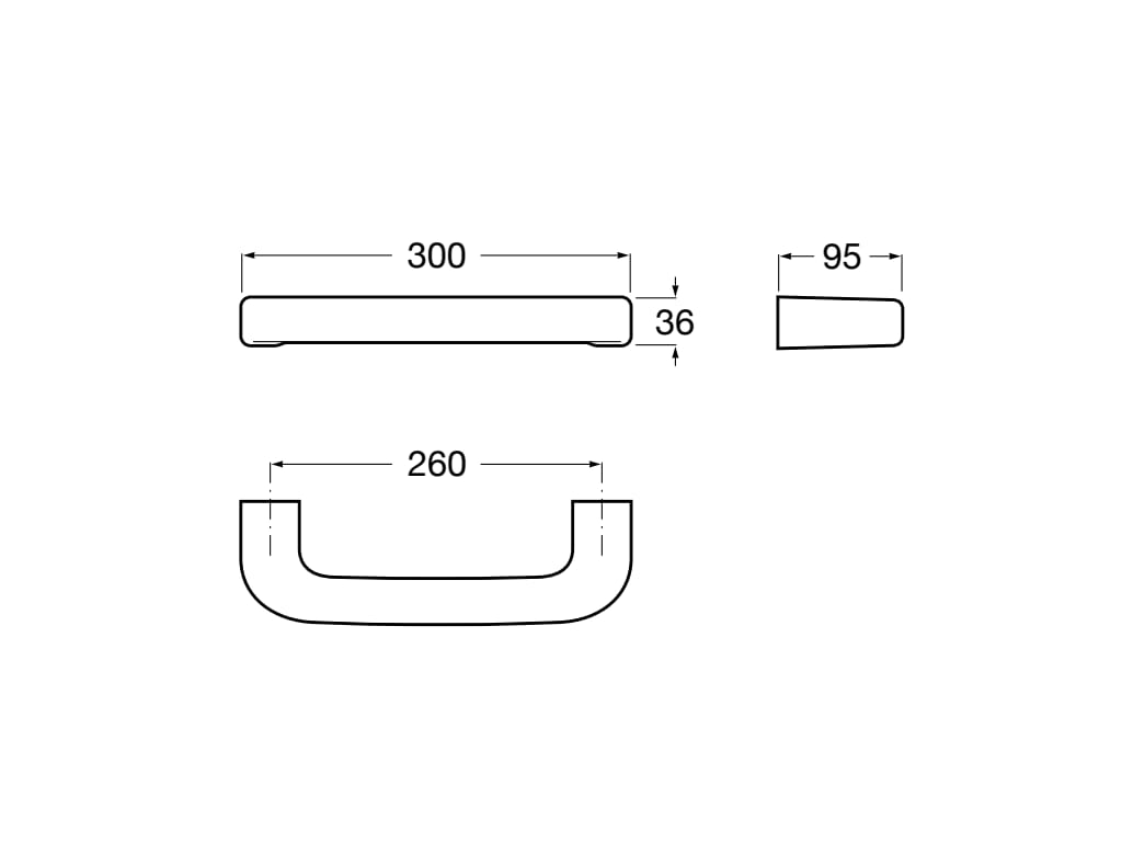 Roca - Toallero Onda 300 mm Blanco A3870ZJ000 - BricoandPool