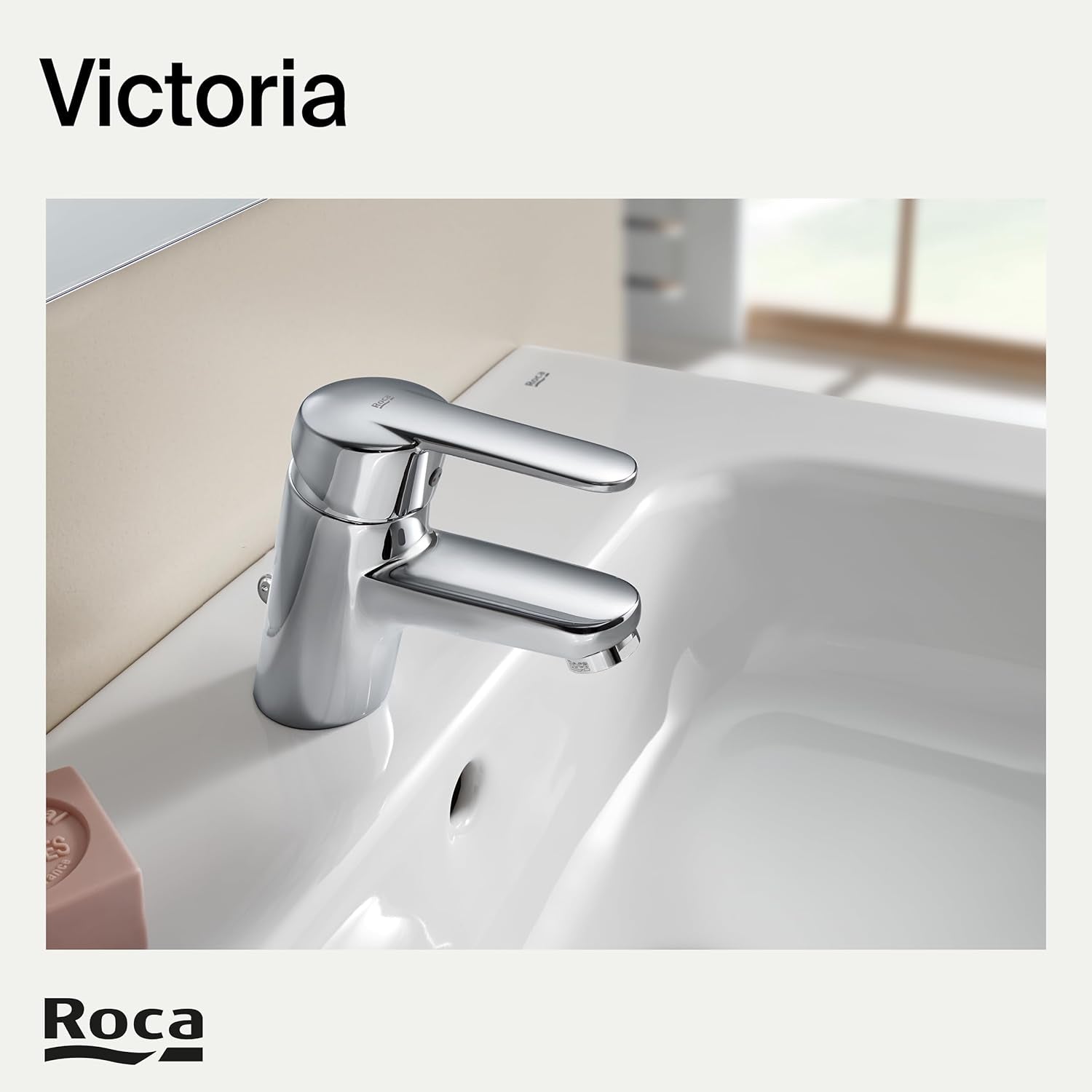 Roca - Victoria grifería para lavabo con enganche para cadenilla A5A3125C00 - BricoandPool