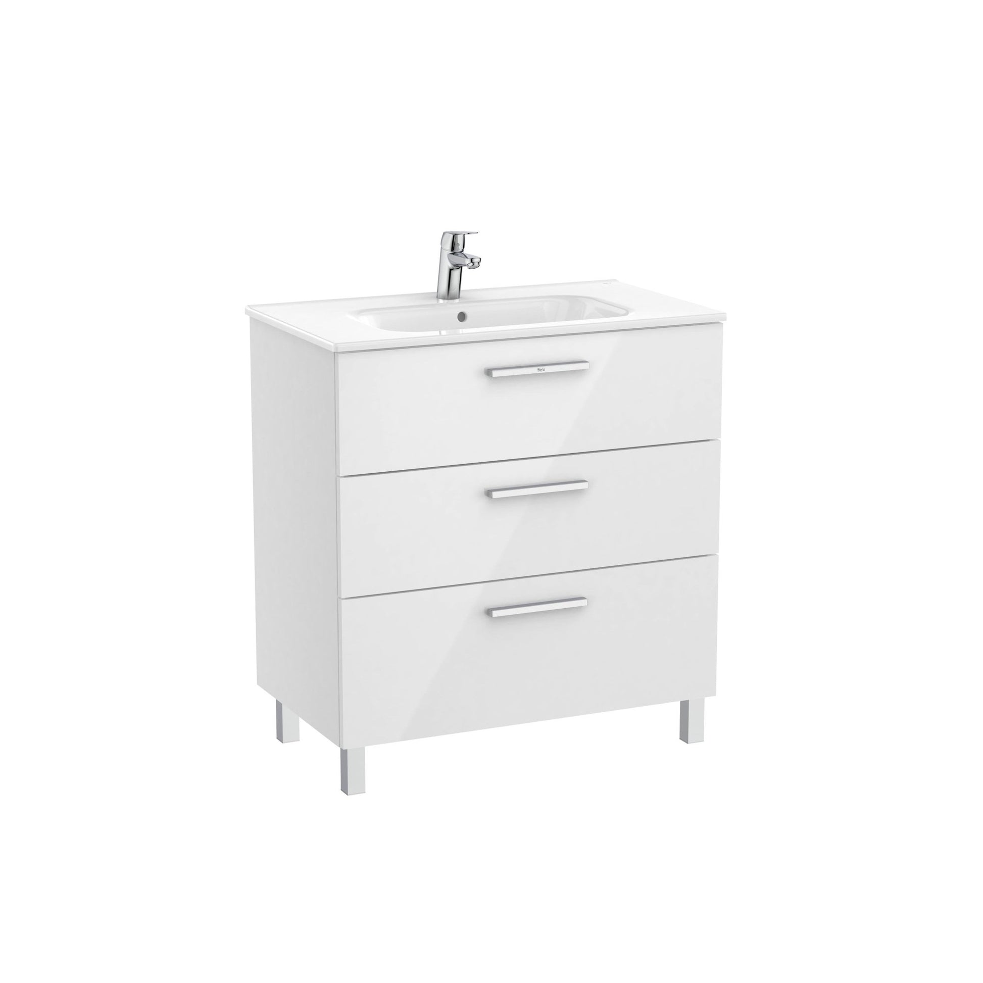 Roca - Victoria Mueble base Unik de tres cajones y lavabo - BricoandPool