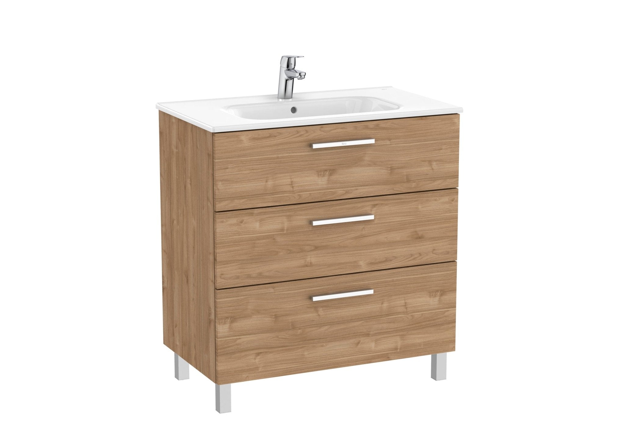 Roca - Victoria Mueble base Unik de tres cajones y lavabo - BricoandPool