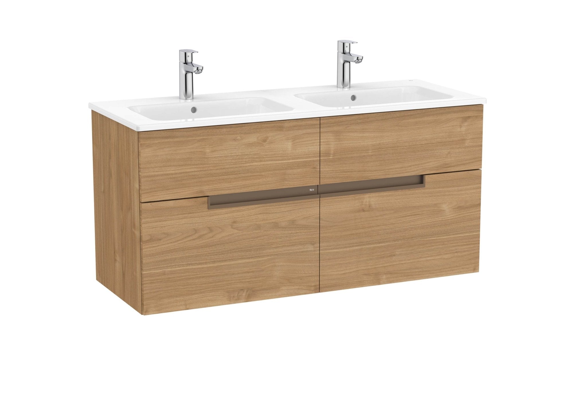 Roca - Victoria - N Mueble base Unik de cuatro cajones y lavabo doble - BricoandPool