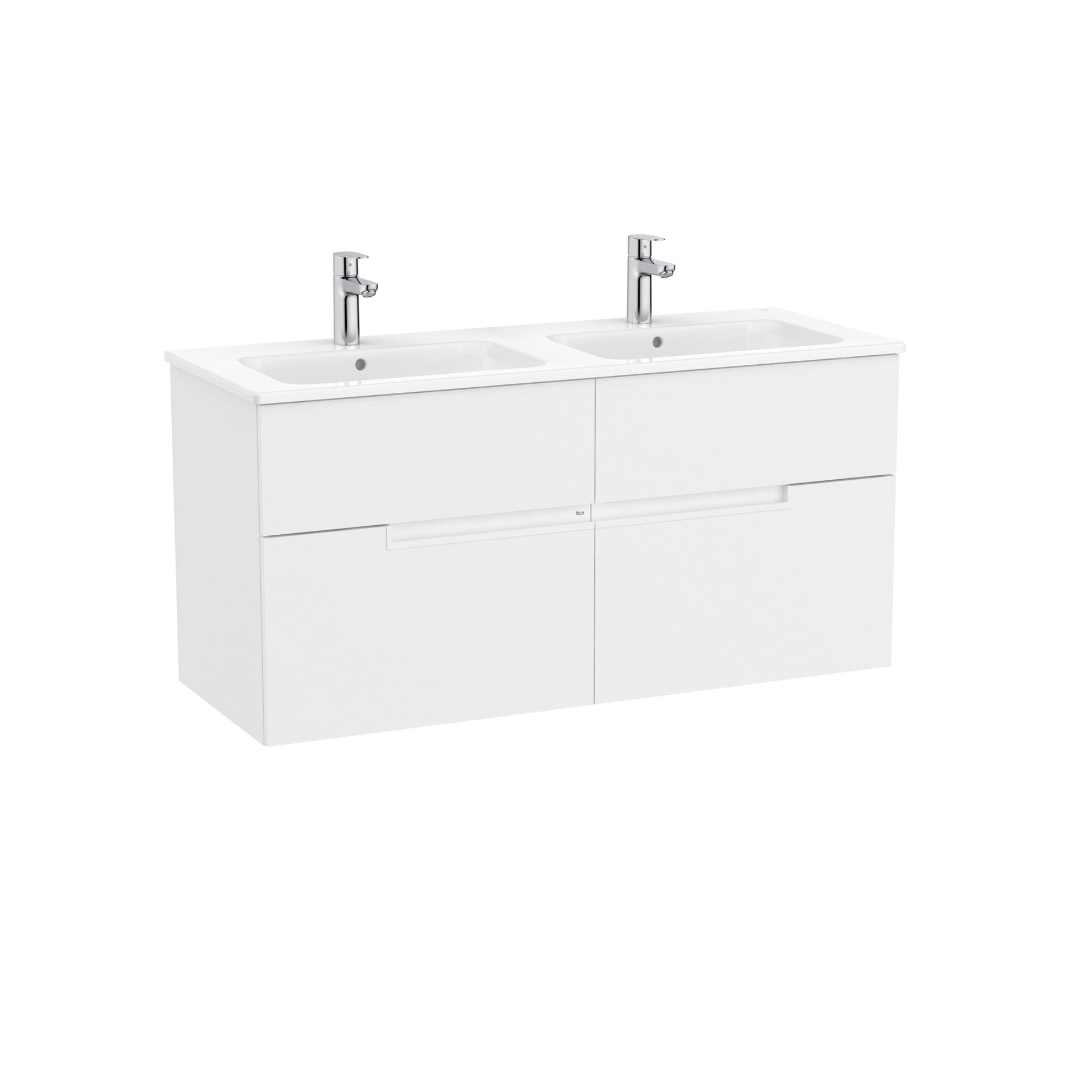 Roca - Victoria - N Mueble base Unik de cuatro cajones y lavabo doble - BricoandPool