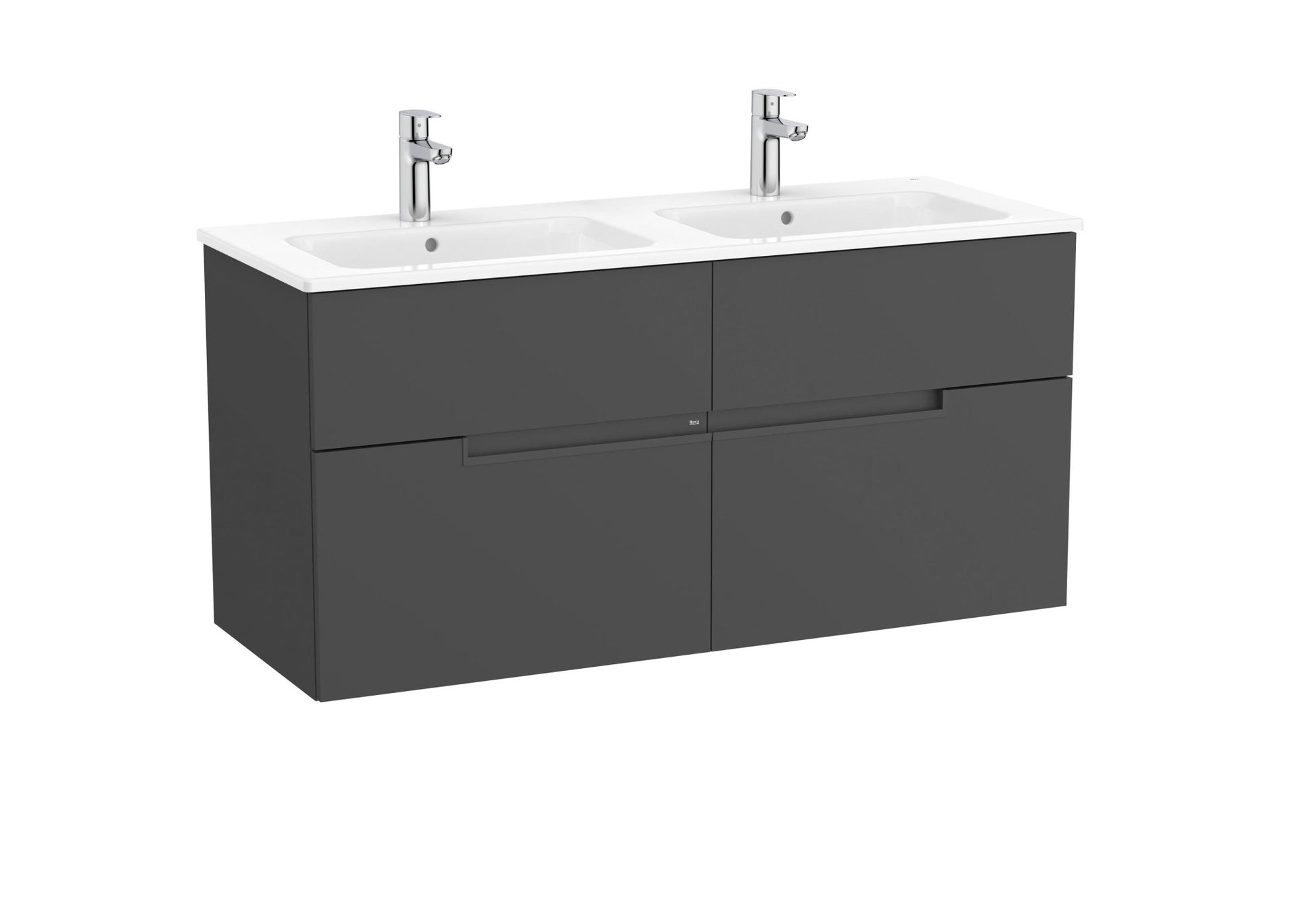 Roca - Victoria - N Mueble base Unik de cuatro cajones y lavabo doble - BricoandPool