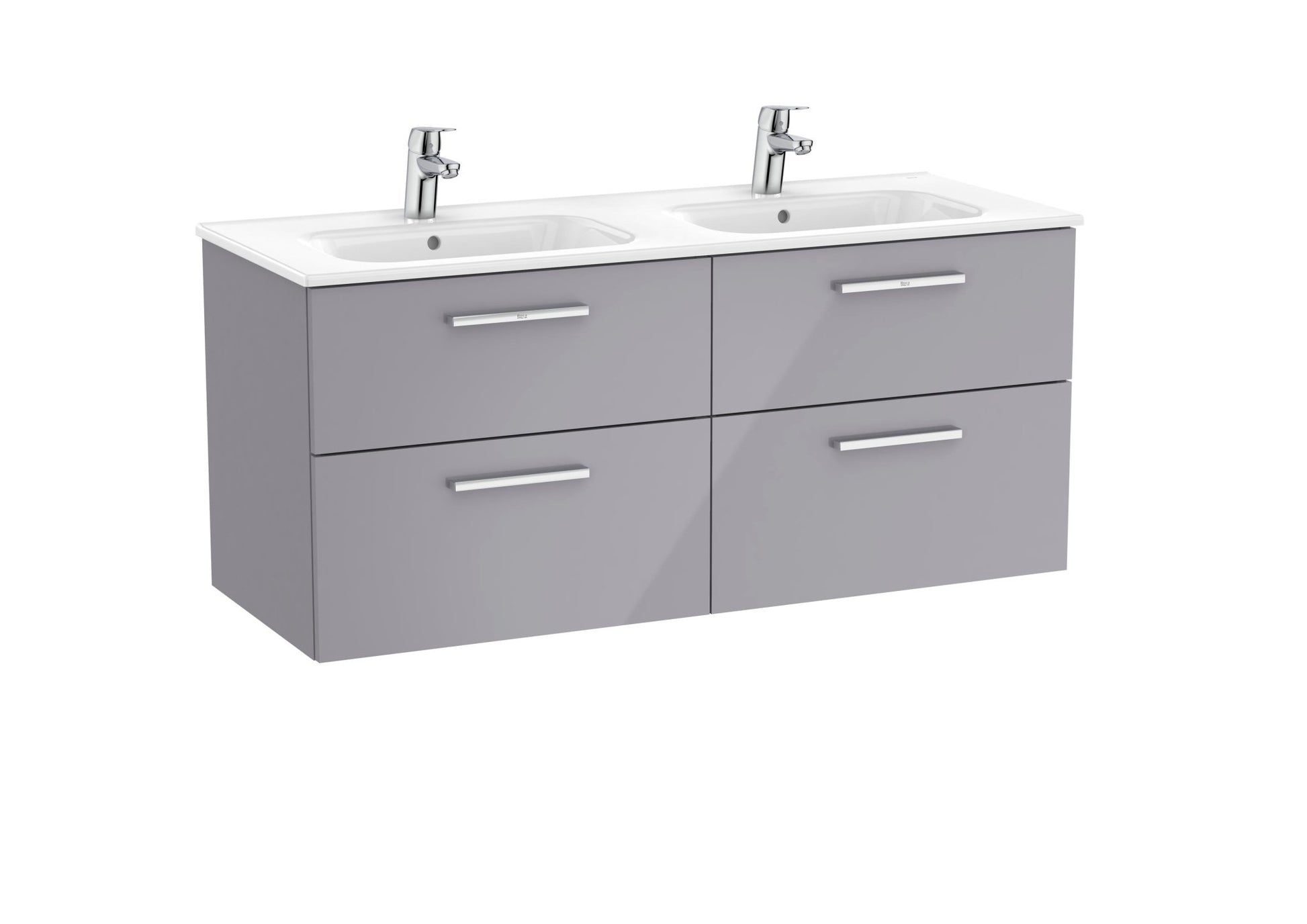 Roca - Victoria - N Mueble base Unik de cuatro cajones y lavabo doble - BricoandPool