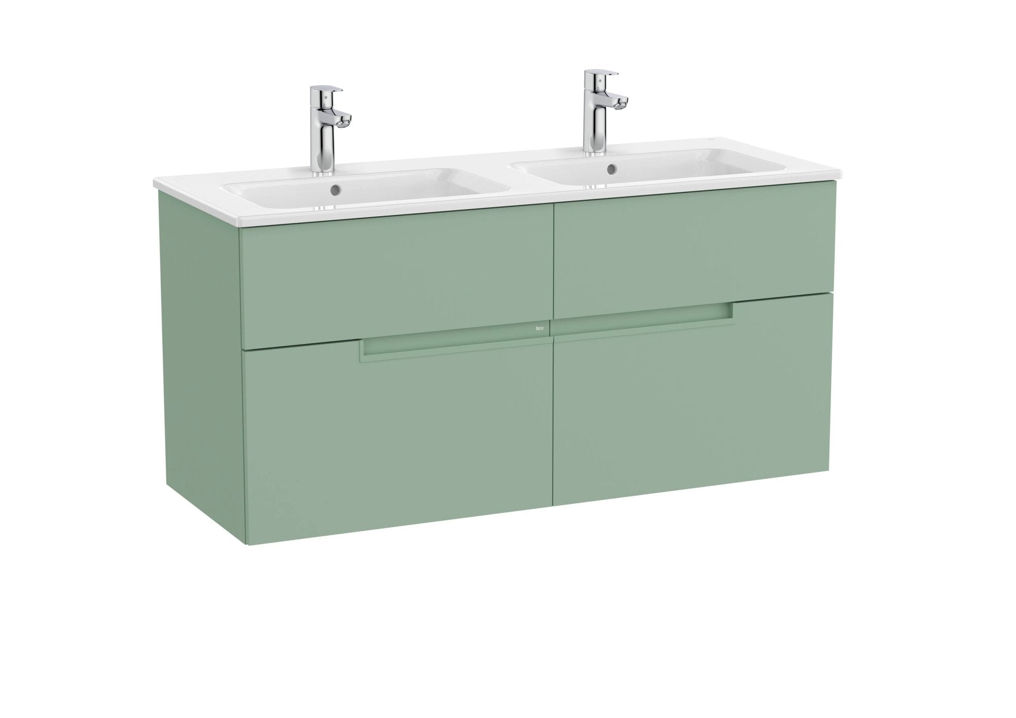 Roca - Victoria - N Mueble base Unik de cuatro cajones y lavabo doble - BricoandPool