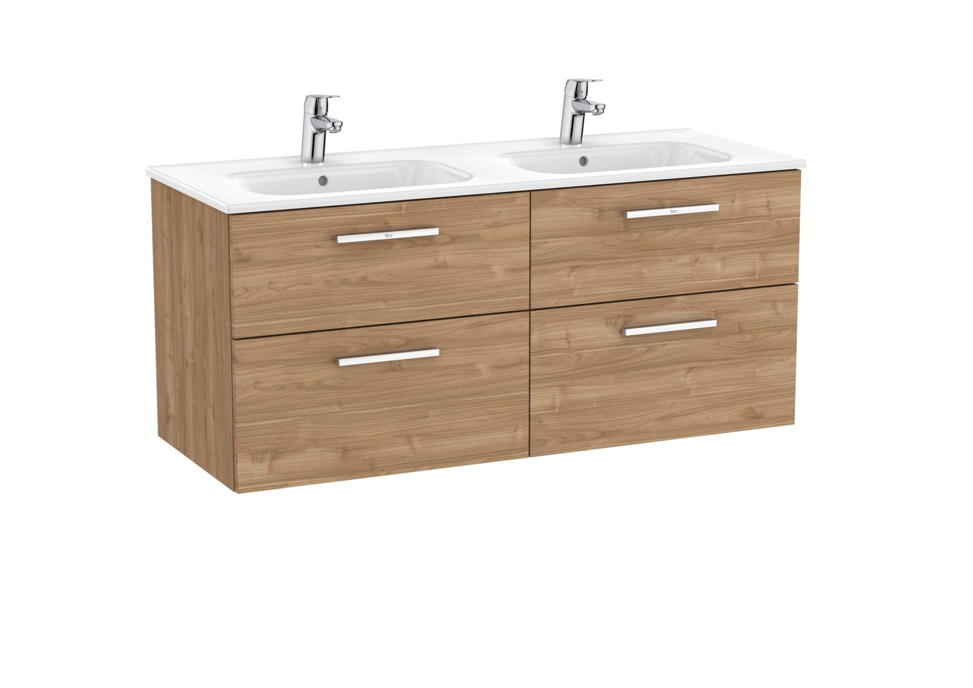 Roca - Victoria - N Mueble base Unik de cuatro cajones y lavabo doble - BricoandPool