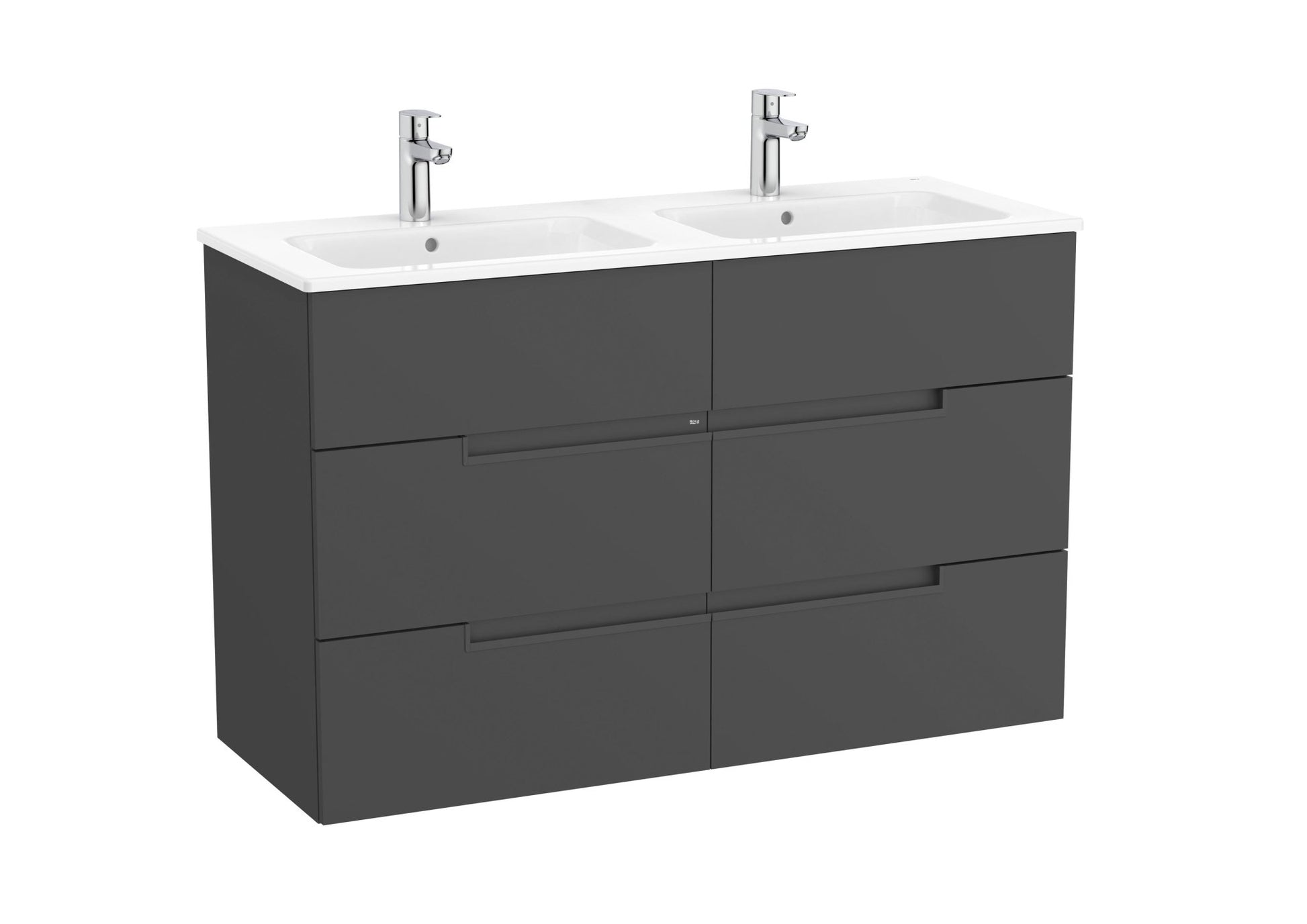 Roca - Victoria - N Mueble base Unik de seis cajones y lavabo doble - BricoandPool