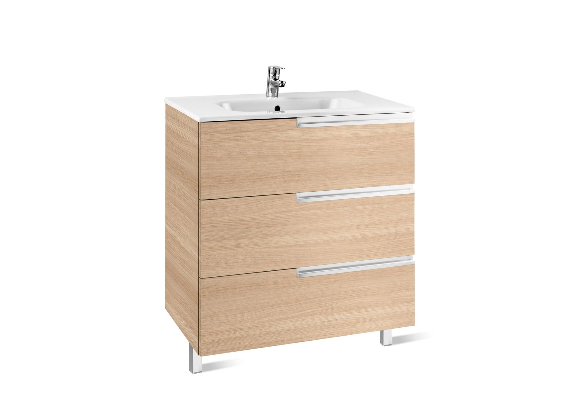 Roca - Victoria - N Mueble base Unik Family de tres cajones y lavabo - BricoandPool
