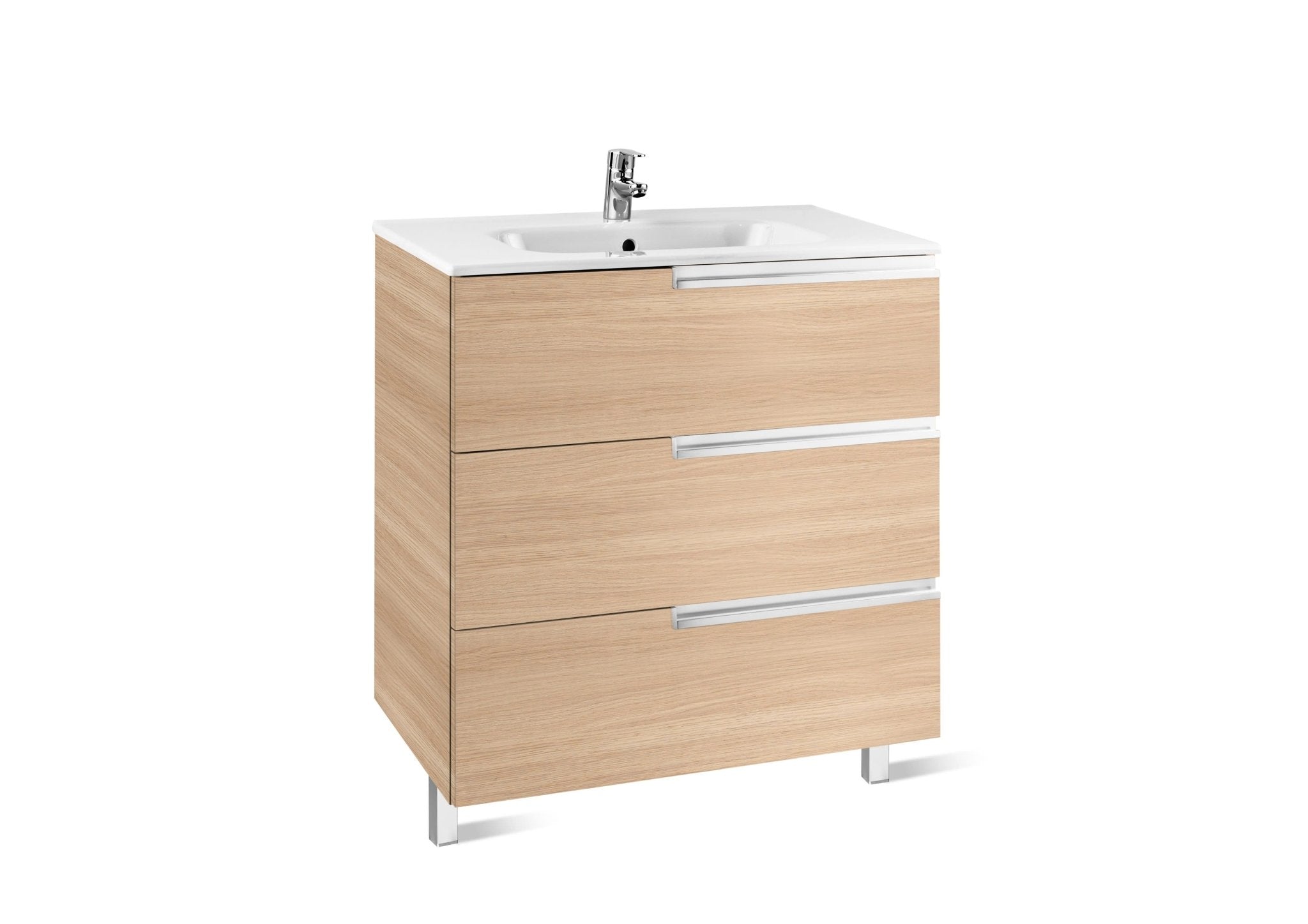Roca - Victoria - N Mueble base Unik Family de tres cajones y lavabo - BricoandPool
