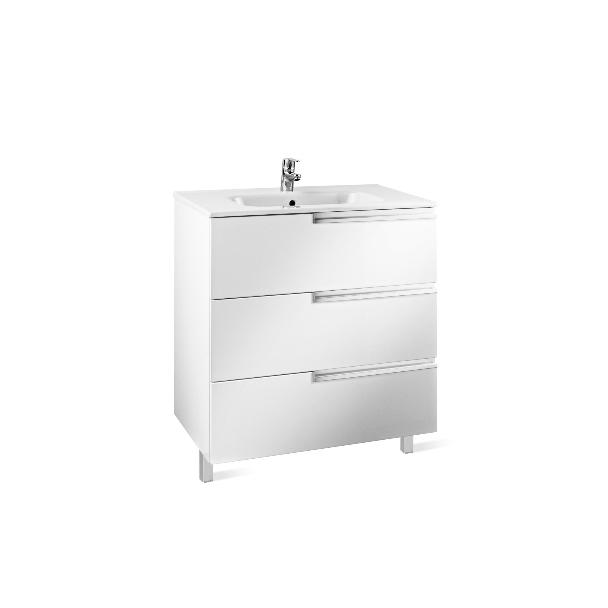 Roca - Victoria - N Mueble base Unik Family de tres cajones y lavabo - BricoandPool