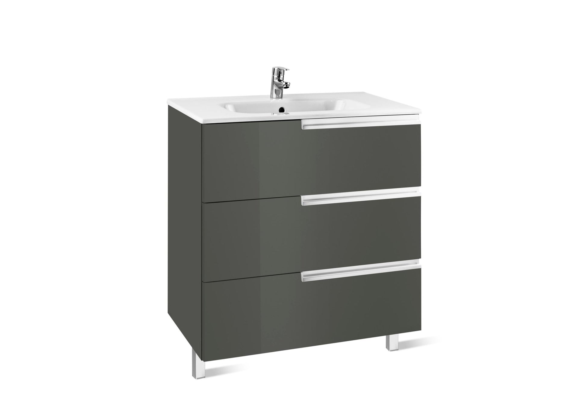 Roca - Victoria - N Mueble base Unik Family de tres cajones y lavabo - BricoandPool