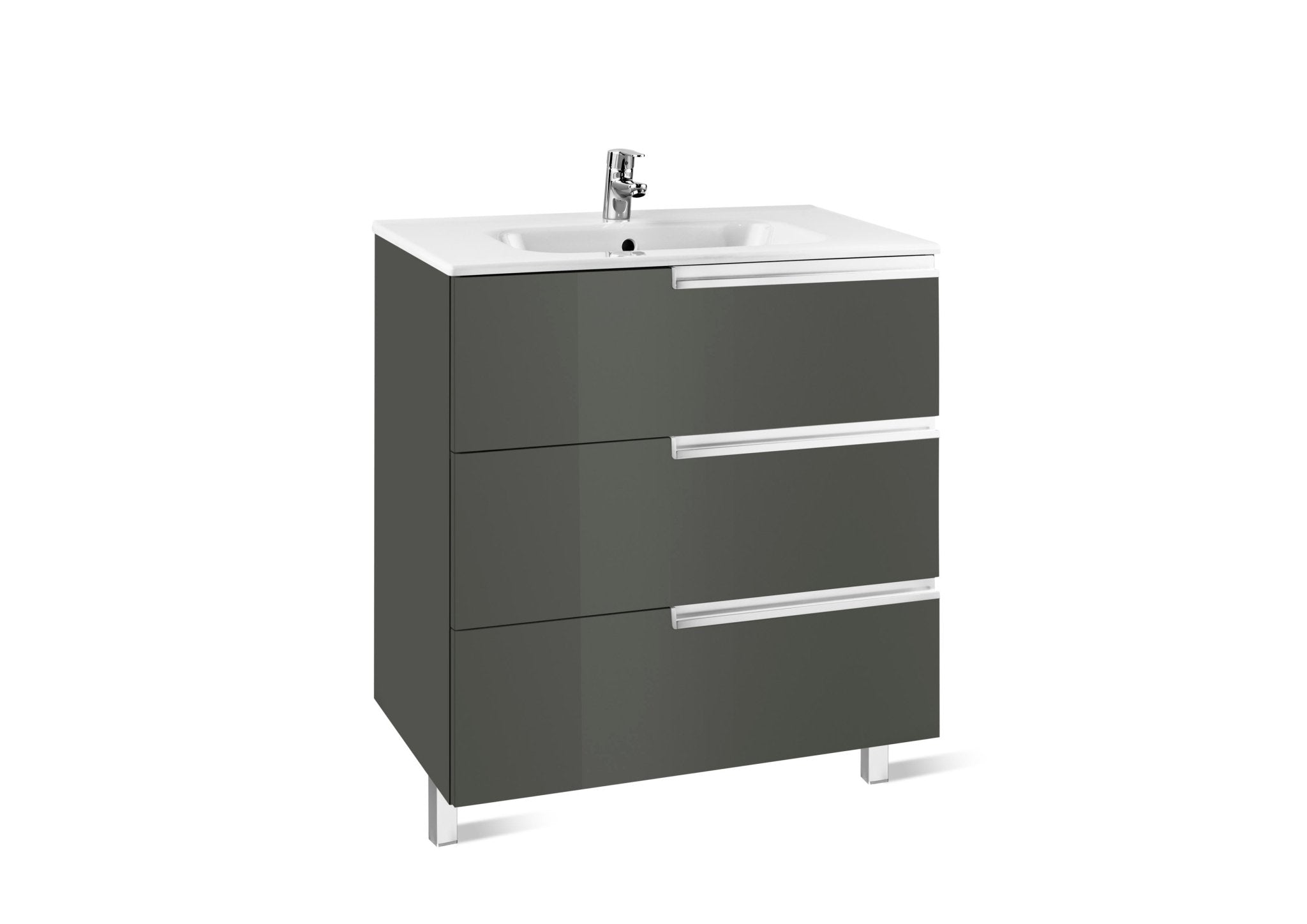 Roca - Victoria - N Mueble base Unik Family de tres cajones y lavabo - BricoandPool