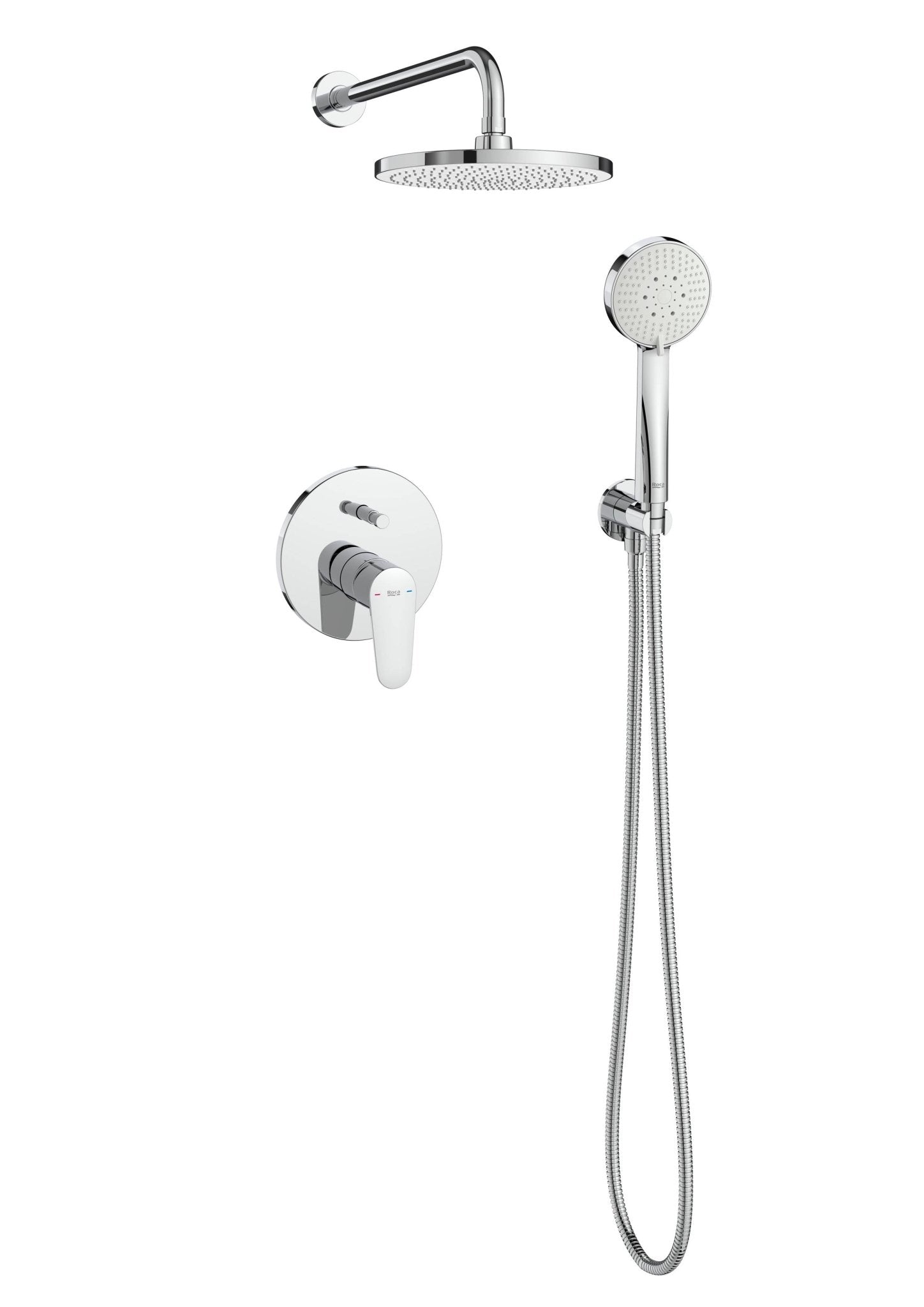 Roca - Victoria Plus pack empotrado monomando para baño - ducha, cromado A5D184FC00. - BricoandPool