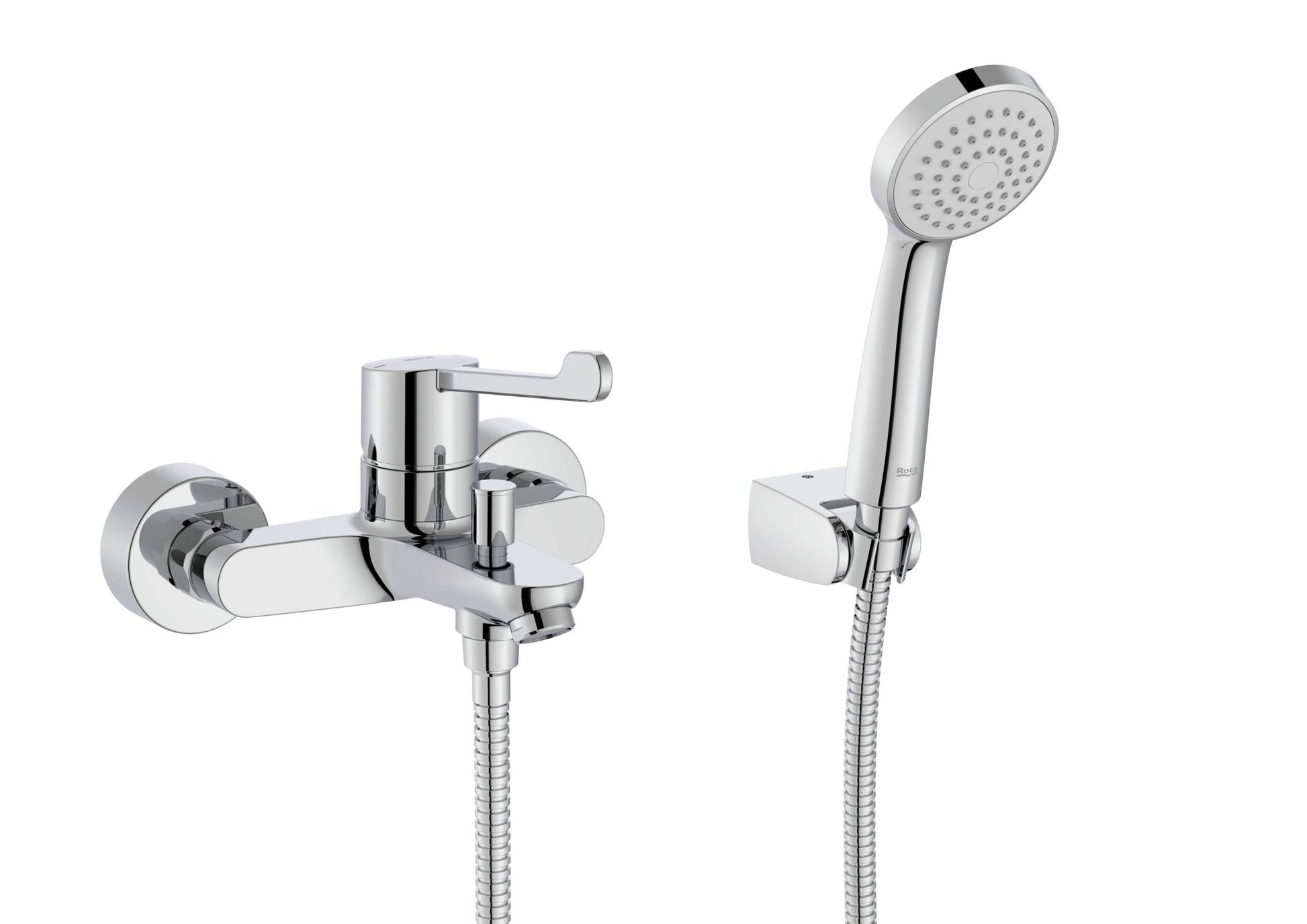 Roca - Victoria Pro grifería para baño - ducha con maneta ergonómica alargada, cromado A5A015GC00. - BricoandPool