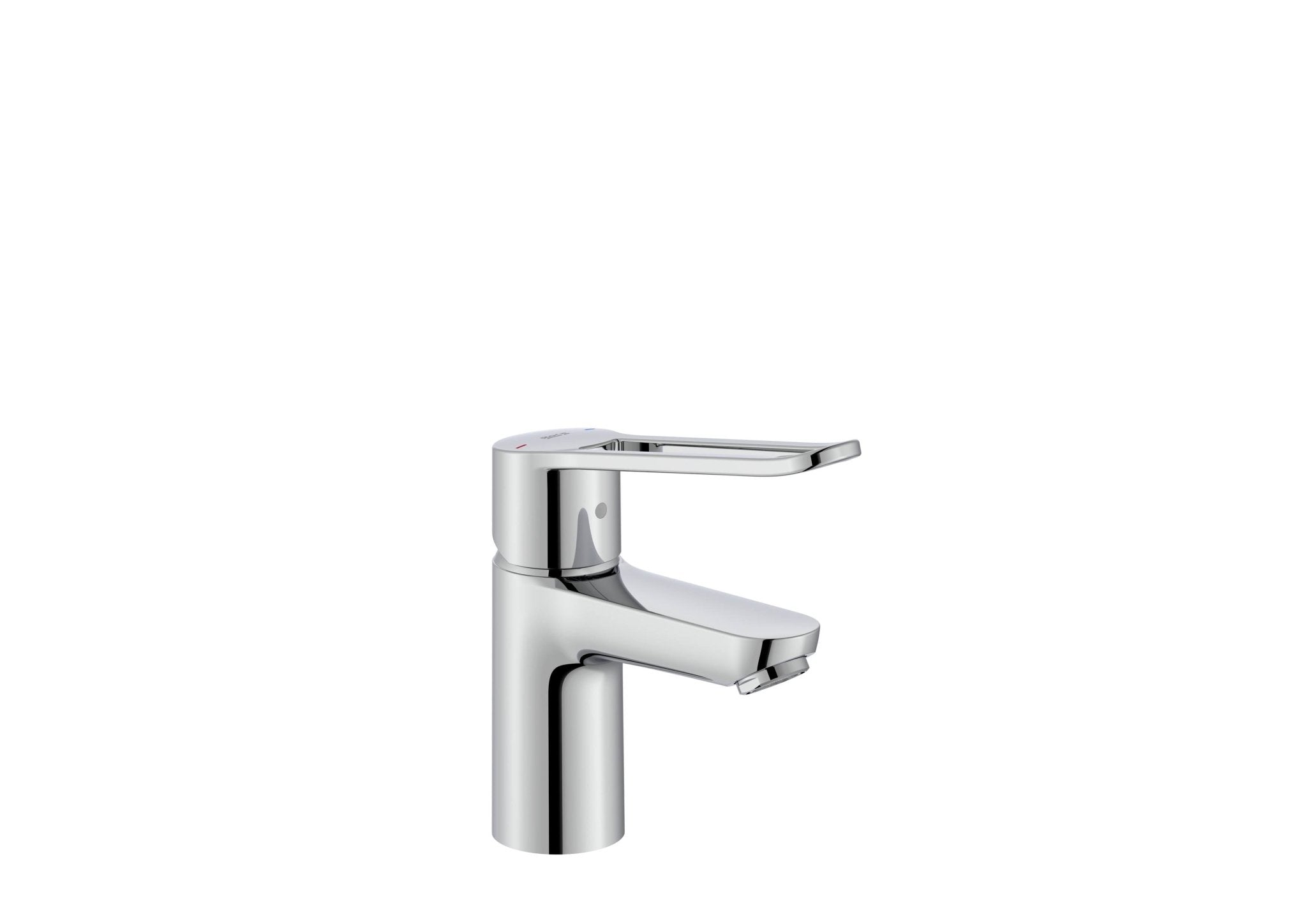 Roca - Victoria Pro grifería para lavabo con cuerpo liso y maneta gerontológica, cromado A5A3D5GC00. - BricoandPool
