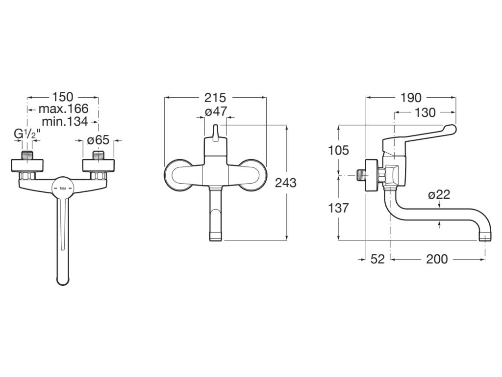 Roca - Victoria Pro mezclador para lavabo, cocina o lavadero con caño inferior giratorio y maneta ergonómica alargada, cromado A5A765GC00. - BricoandPool