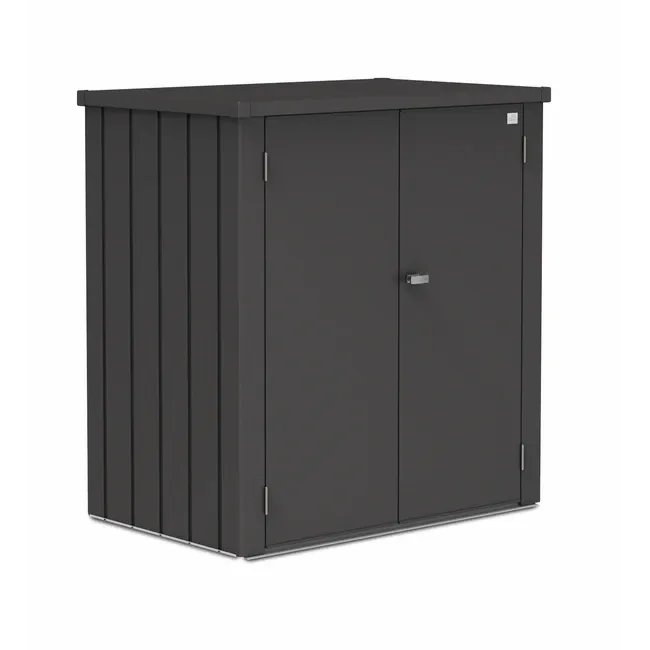 Biohort – Armoire d'extérieur Romeo idéale pour balcon et terrasse en couleur Gris foncé métallique