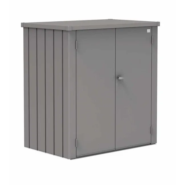 Biohort – Armoire d'extérieur Romeo idéale pour balcon et terrasse en couleur Gris quartz métallique