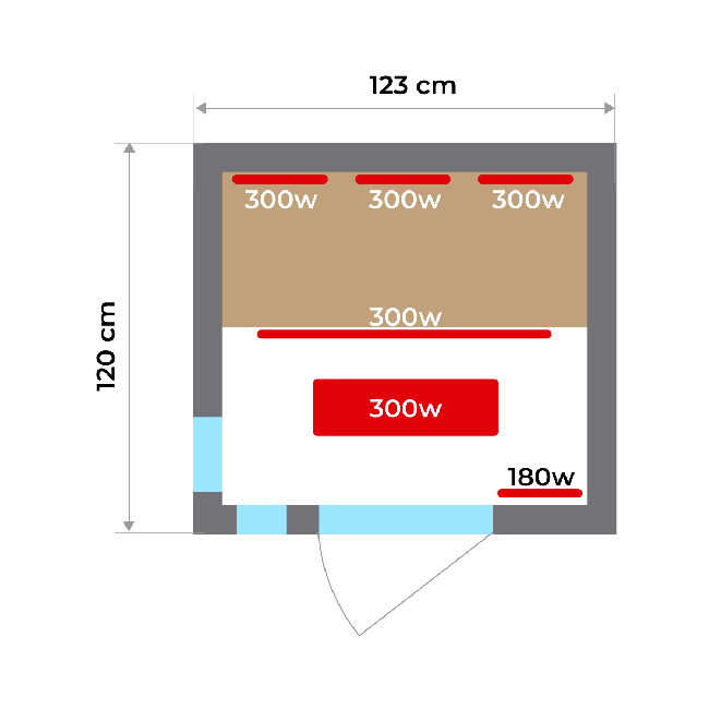 Sauna - Apollon Sauna de Infrarrojos 2 plazas - BricoandPool