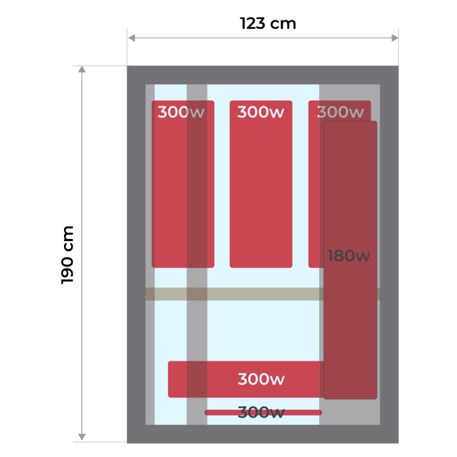 Sauna - Apollon Sauna de Infrarrojos 2 plazas - BricoandPool