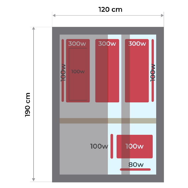 Sauna - Apollon Sauna de Infrarrojos 2/3 plazas - BricoandPool