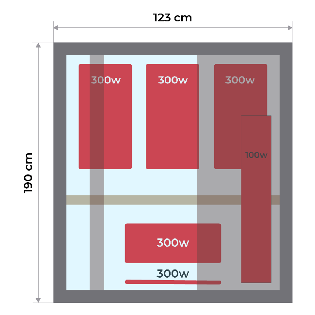 Sauna - Apollon Sauna de Infrarrojos 3 plazas - BricoandPool