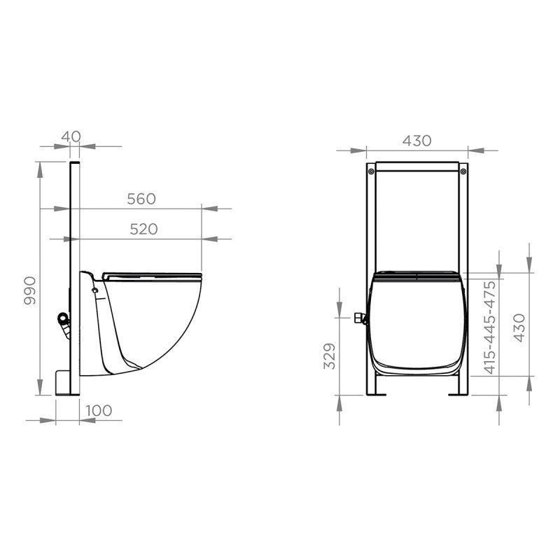 SFA - Triturador de baño Sanicompact Comfort+ - BricoandPool