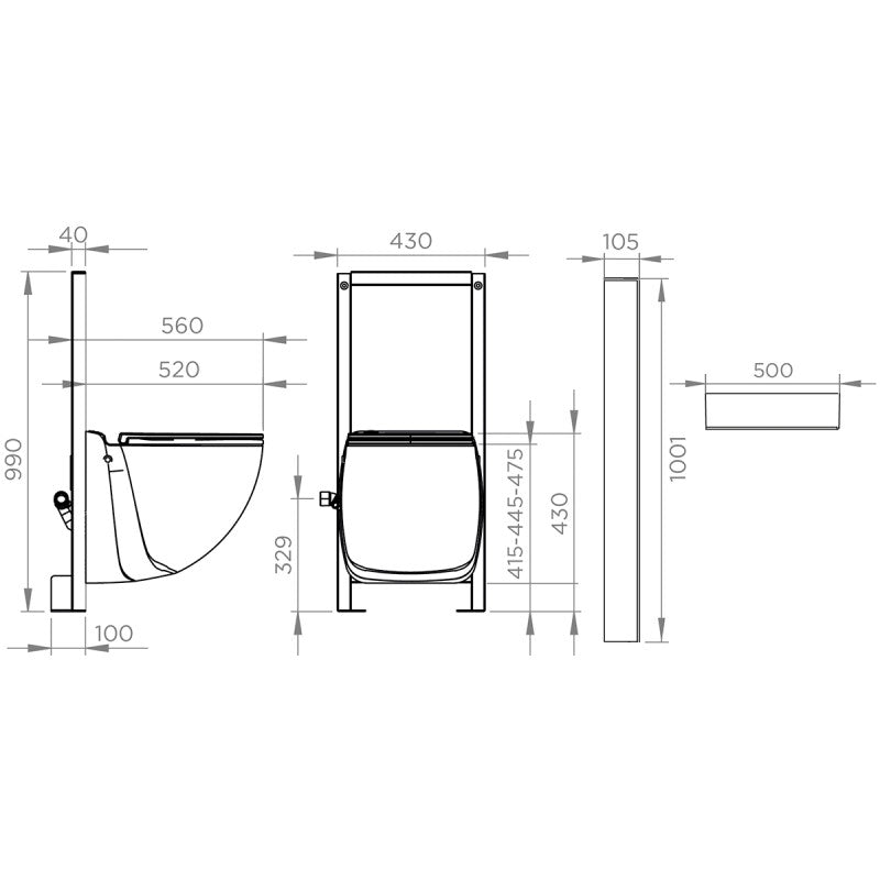 SFA - Triturador de baño Sanicompact Comfort Style - BricoandPool