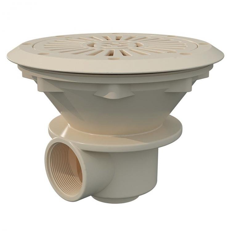 Sumidero Circular Ø 210 mm con rejilla ABS Liner y prefabricada AstralPool - BricoandPool