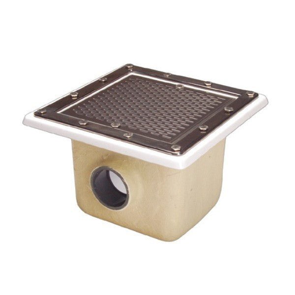 Sumidero de poliéster+fv 355x355 mm piscina liner y prefabricada Astralpool - BricoandPool