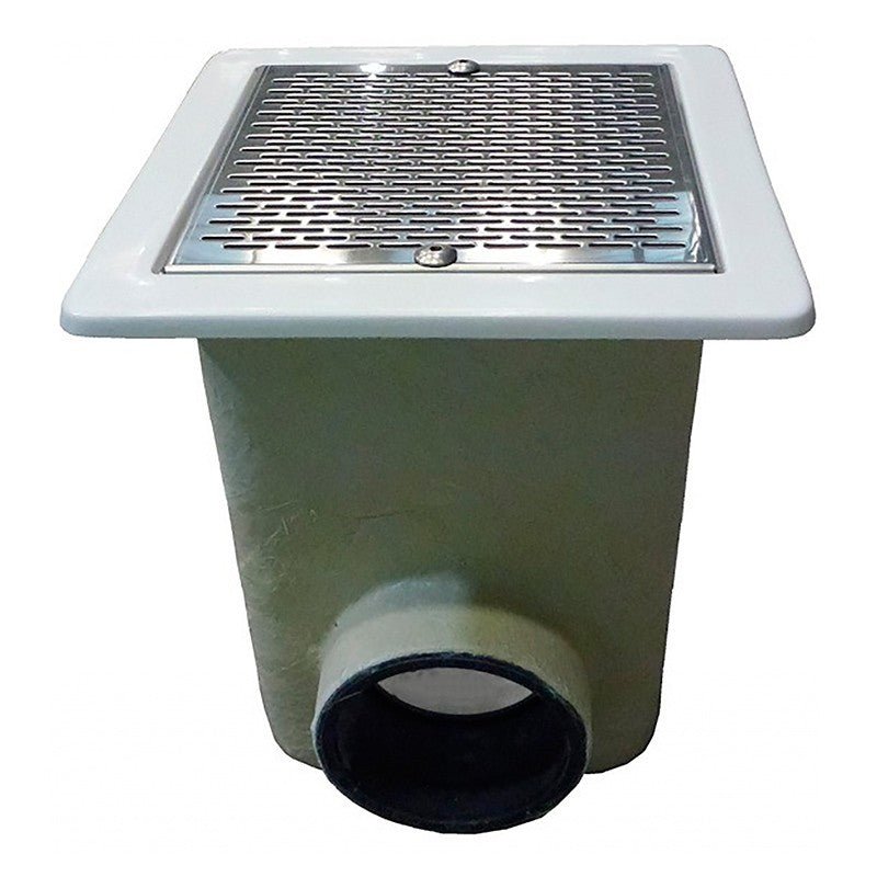 Sumidero Norm 330x330 PRFV rejilla inox hormigón AstralPool - BricoandPool