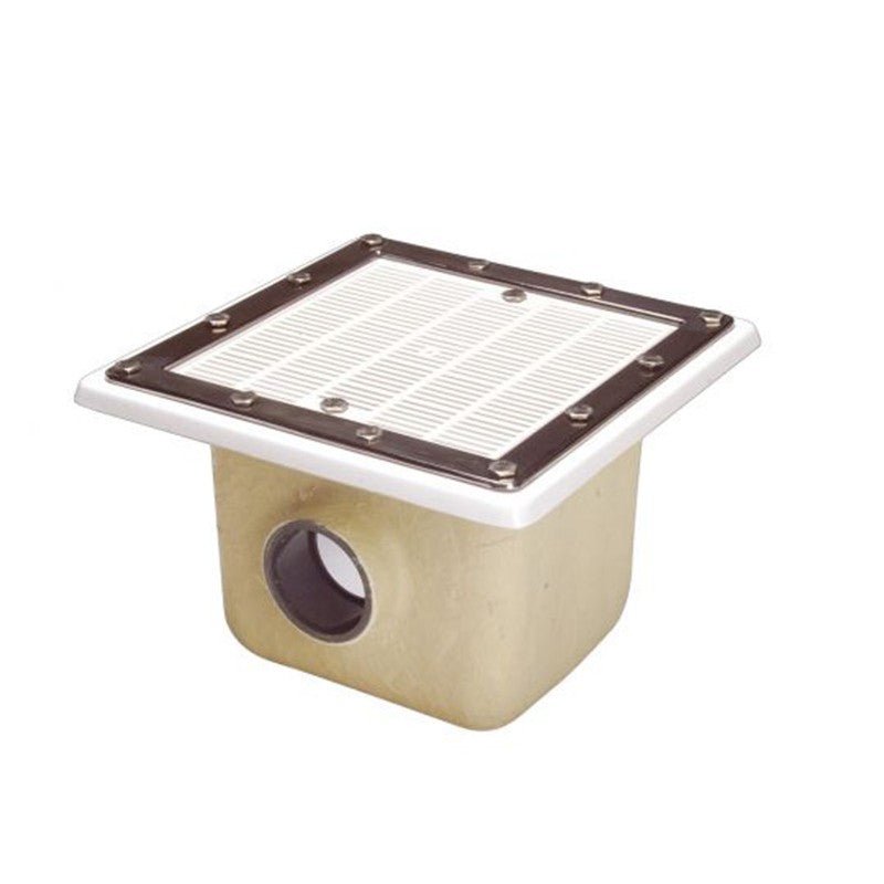 Sumidero Norm 350x350 PRFV rejilla plastico hormigón AstralPool - BricoandPool