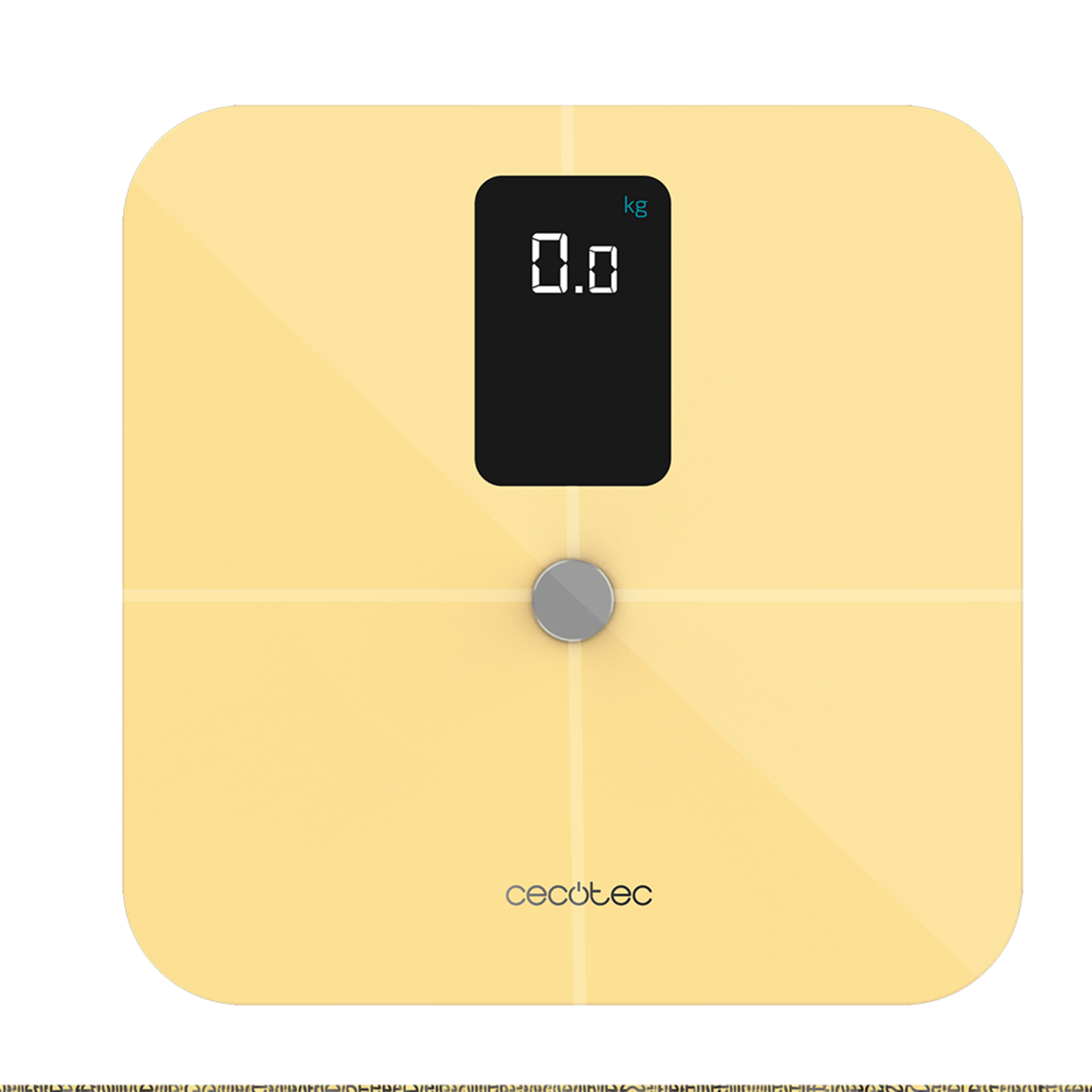 Cecotec Balanza Inteligente Surface Precision 10400 Smart Healthy Vision Amarilla con Bluetooth 4.0