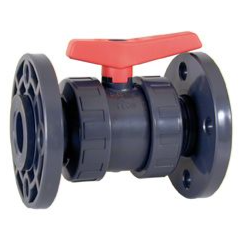 CEPEX-PVC-U PTFE-EPDM Industrial Ball Valve med flenser