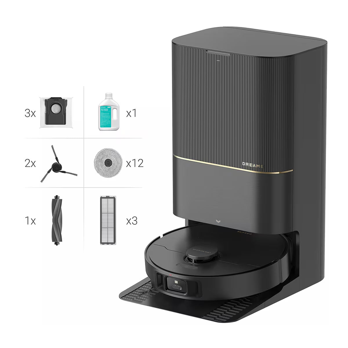 Dreame – X40 Ultra Completo Robô aspirador e esfregona preto com base automática e navegação inteligente para casa